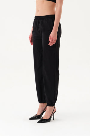 Cep Detaylı Kadın Jogger Pantolon - Siyah