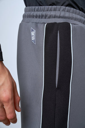 Kontrast Renk Yan Panelli Kordonlu Erkek Eşofman Altı - Antrasit