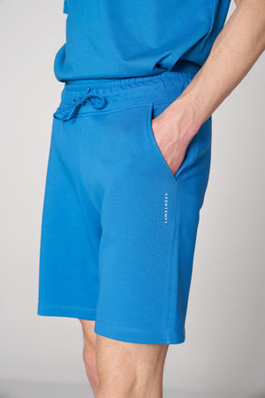 Organik Pamuklu Erkek Şort - Turkuaz