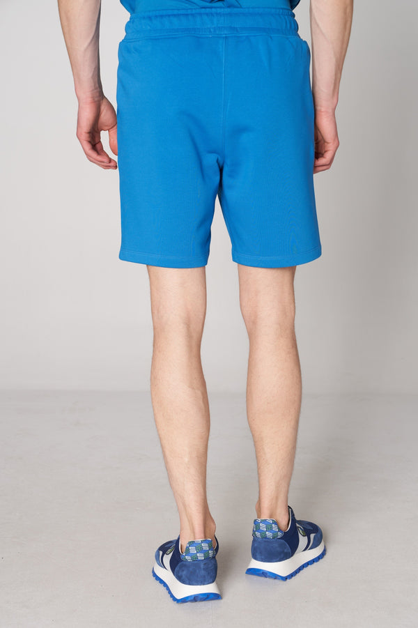 Organik Pamuklu Erkek Şort - Turkuaz