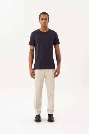 Slim Fit Erkek Bisiklet Yaka Basic T-shirt - Antrasit