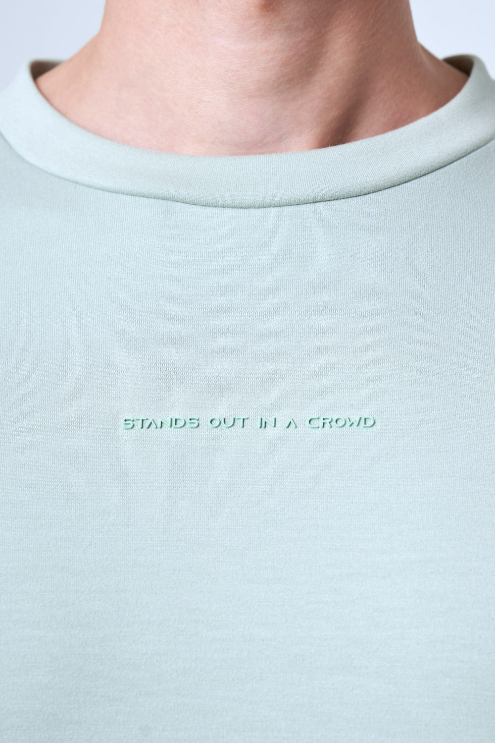 Stands Out in A Crowd Baskılı Erkek Sweatshirt - Açık Yeşil