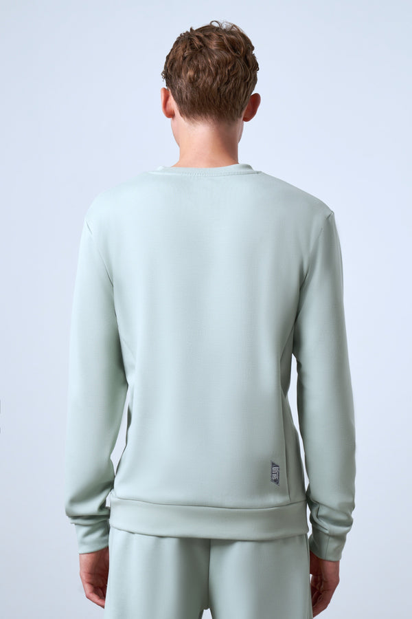 Stands Out in A Crowd Baskılı Erkek Sweatshirt - Açık Yeşil